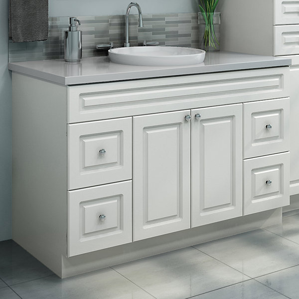 EuroRite Ltd 24'' Single Bathroom Vanity Base Only in White